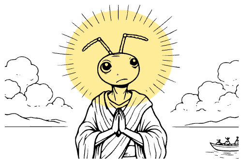 Jesus as an ant